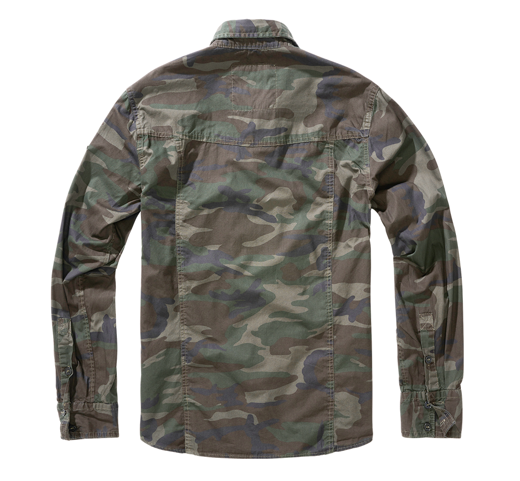 Camasa Slim Fit Long Sleeve Woodland Brandit - Confort Tactic Zilnic
