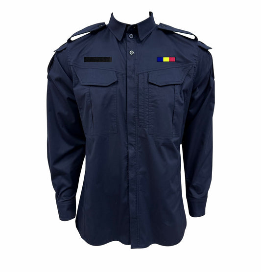 Cămașă tactică bleumarin Elite mânecă lungă - Performanță și Confort