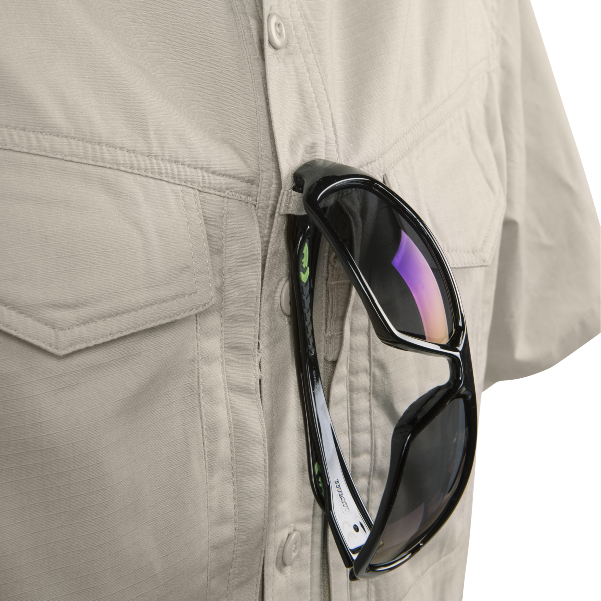 Cămașă Tactica cu Mânecă Scurtă Helikon-Tex PolyCotton Ripstop Bej