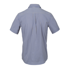 Cămașă Tactica Helikon-Tex Covert Concealed Carry cu Mânecă Scurtă, Royal Blue Checkered