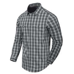 Cămașă Tactica Helikon-Tex Covert Concealed Carry cu Sistem Rapid de Deschidere Foggy Grey Plaid
