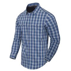 Cămașă Tactica Helikon-Tex Covert Concealed Carry Ozark Blue Plaid cu Capse