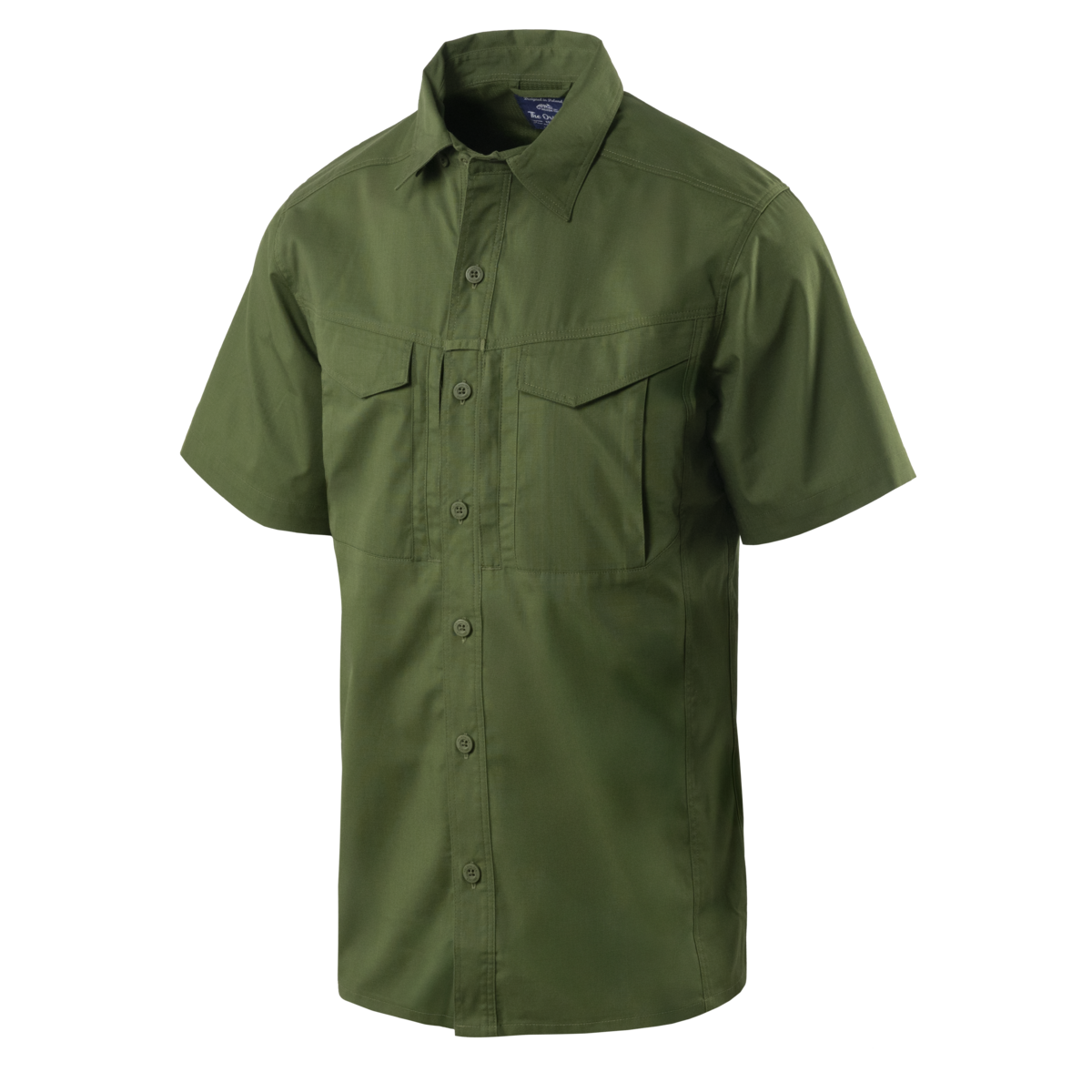 Cămașă Tactica Helikon-Tex DEFENDER Mk2 Mânecă Scurtă Ripstop Verde Pin