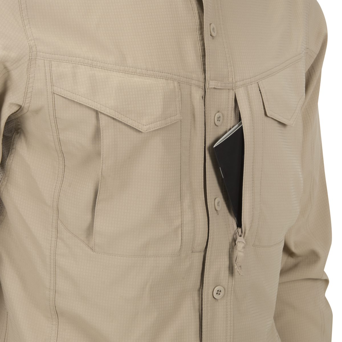 Cămașă Tactica Helikon-Tex Defender Mk2 Tropical UPF30 Silver Mink
