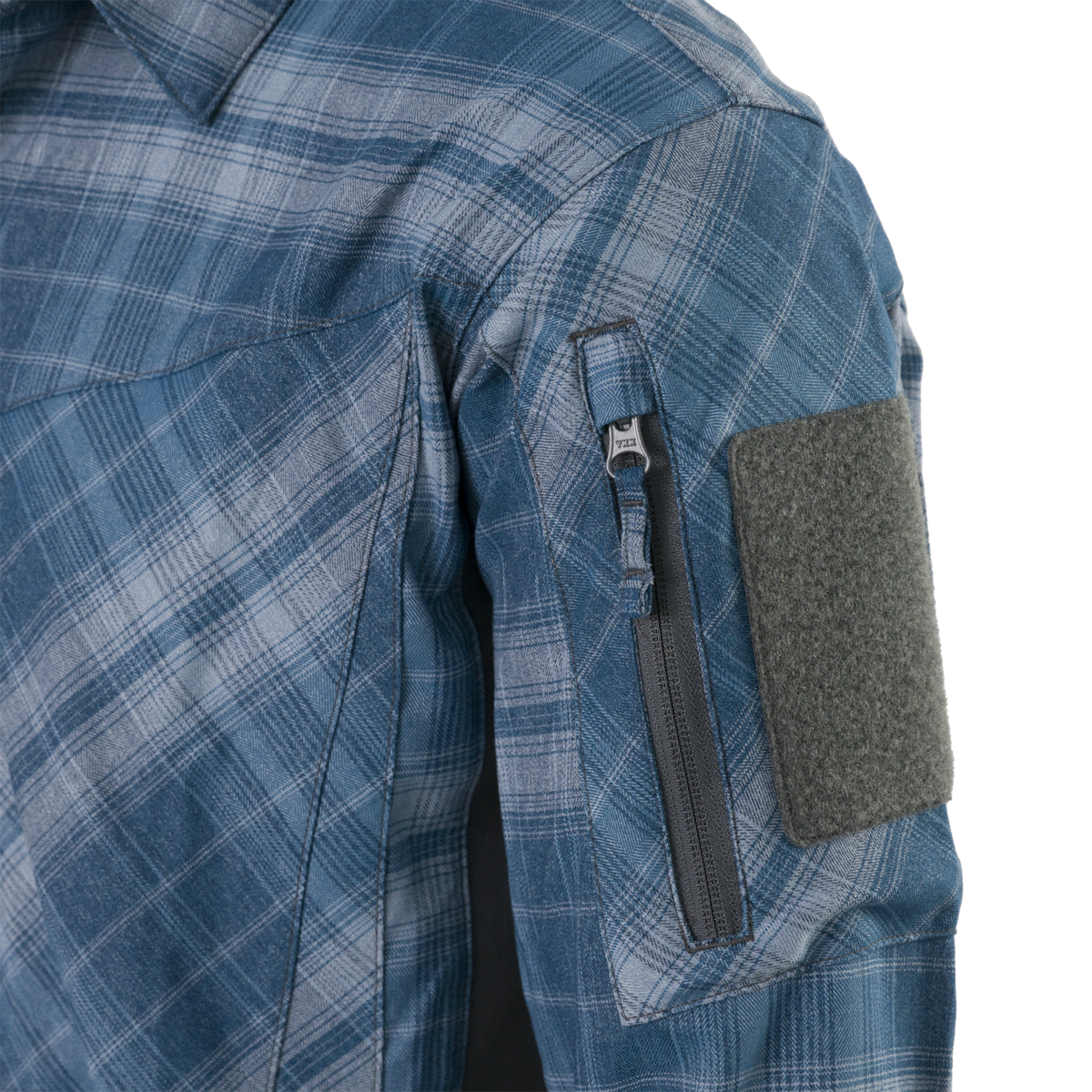 Cămașă Tactica Helikon-Tex MBDU Western Blue Plaid Cu Protecție UPF50