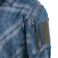 Cămașă Tactica Helikon-Tex MBDU Western Blue Plaid Cu Protecție UPF50