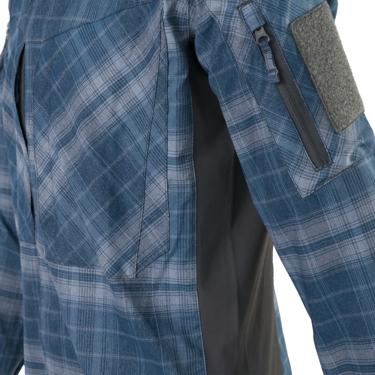 Cămașă Tactica Helikon-Tex MBDU Western Blue Plaid Cu Protecție UPF50