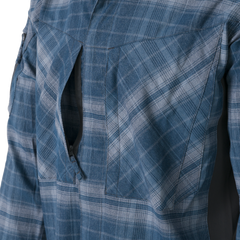 Cămașă Tactica Helikon-Tex MBDU Western Blue Plaid Cu Protecție UPF50