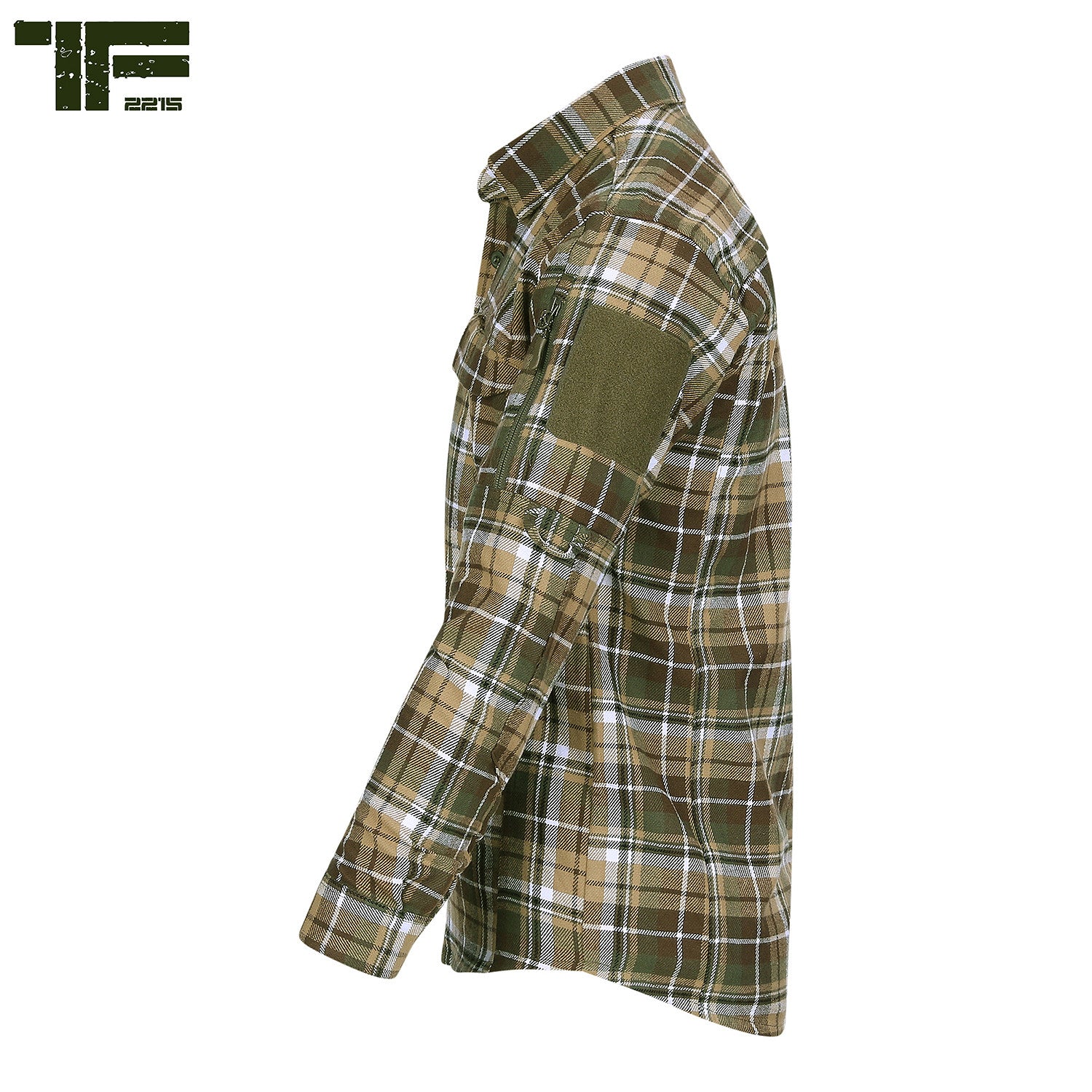 Camasă TF-2215 Flannel Contractor Maro/Verde Task Force 2215 - Performanță Tactică & Confort