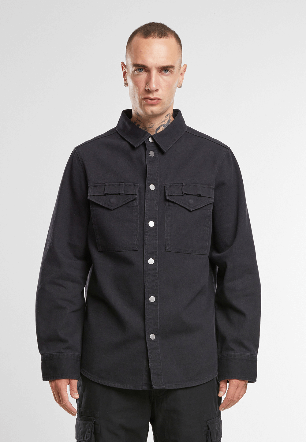 Camasa Twill Heavy Negru Brandit - Confort Tactic Zilnic