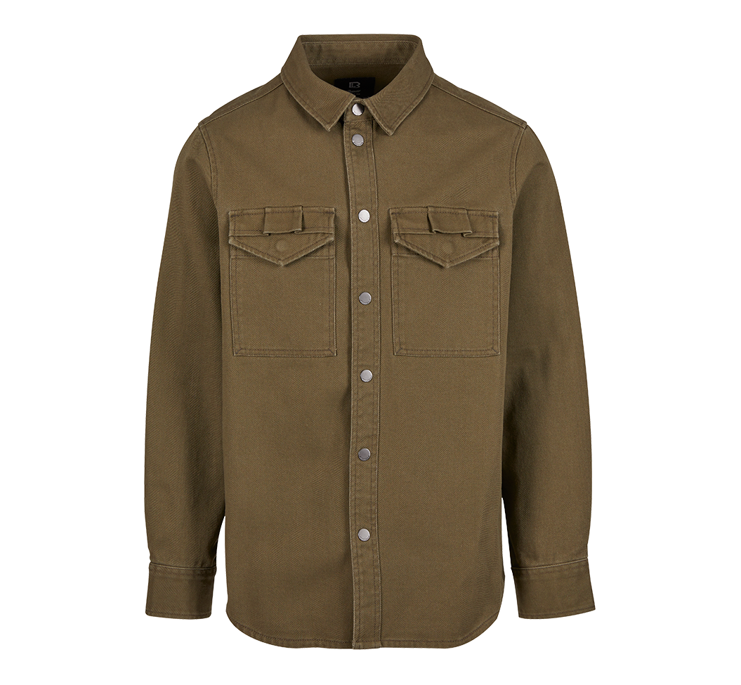 Camasa Twill Heavy Olive Brandit - Durabilitate si Stil