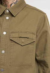 Camasa Twill Heavy Olive Brandit - Durabilitate si Stil