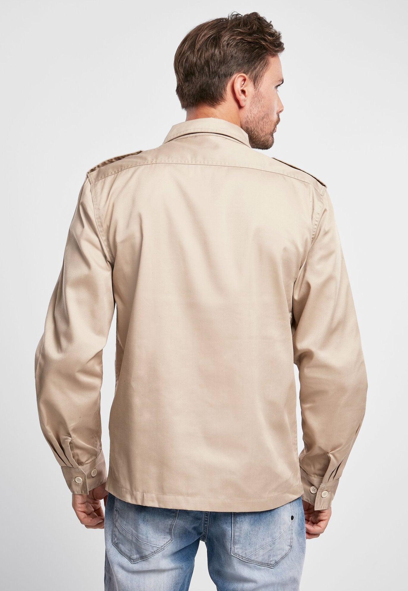 Camasa US Long Sleeve Bej Brandit - Confort Tactic