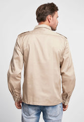 Camasa US Long Sleeve Bej Brandit - Confort Tactic