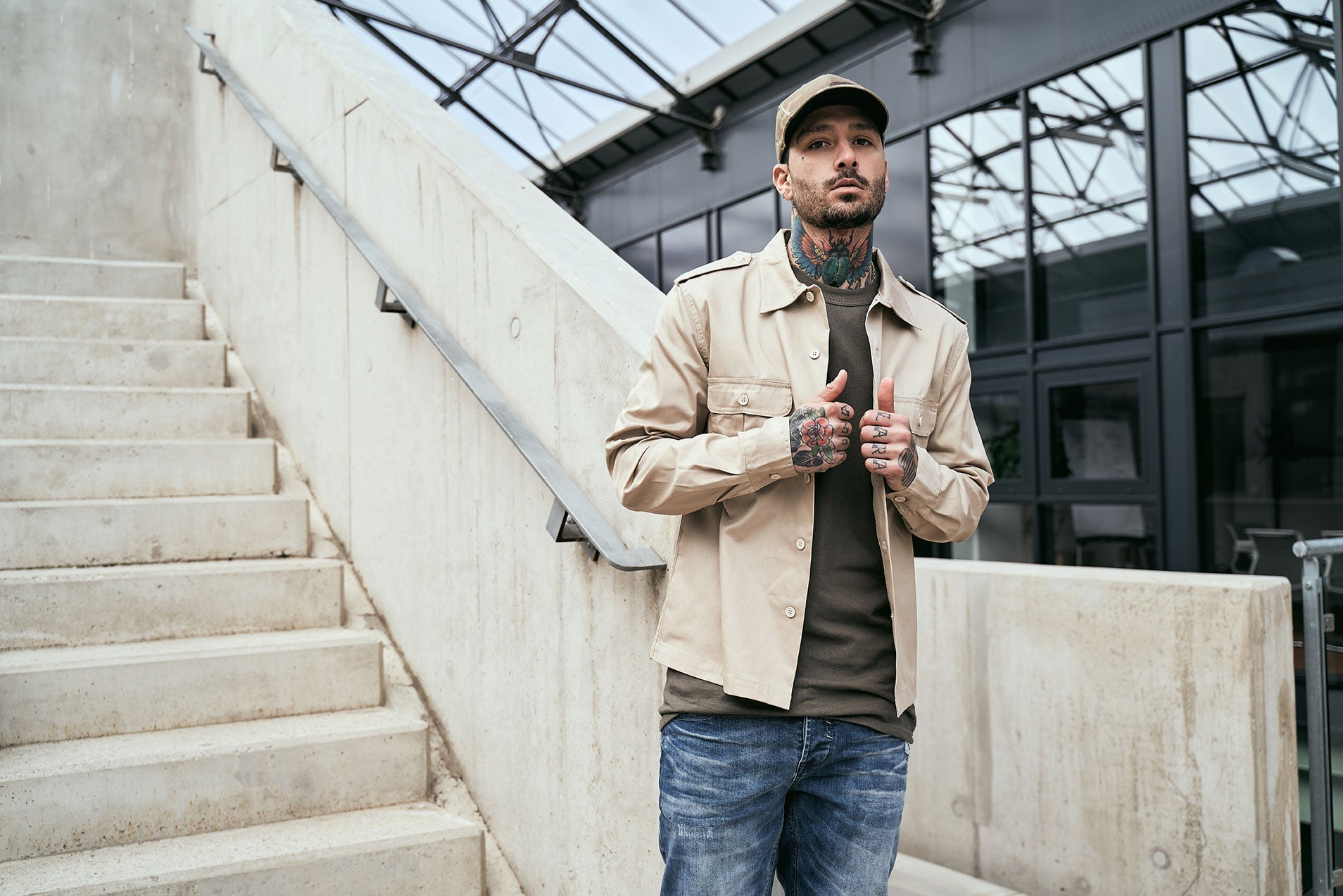 Camasa US Long Sleeve Bej Brandit - Confort Tactic