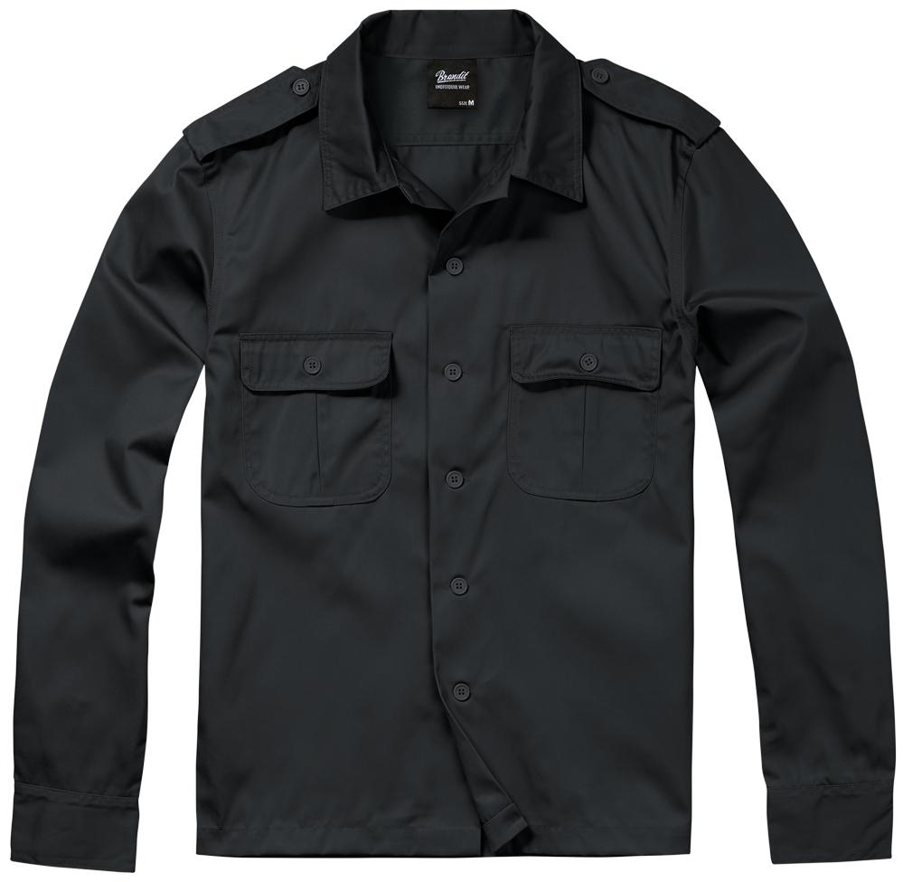 Camasa US Long Sleeve Negru Brandit - Versatilitate si Durabilitate