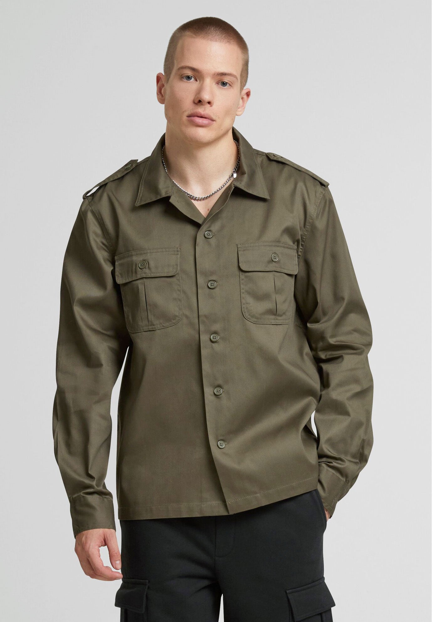 Camasa US Long Sleeve Olive Brandit - Confort si Durabilitate