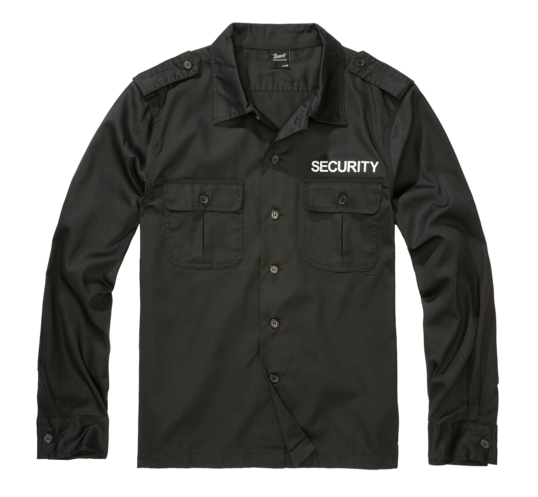 Camasa US Security Long Sleeve Negru Brandit - Confort Tactic Superior