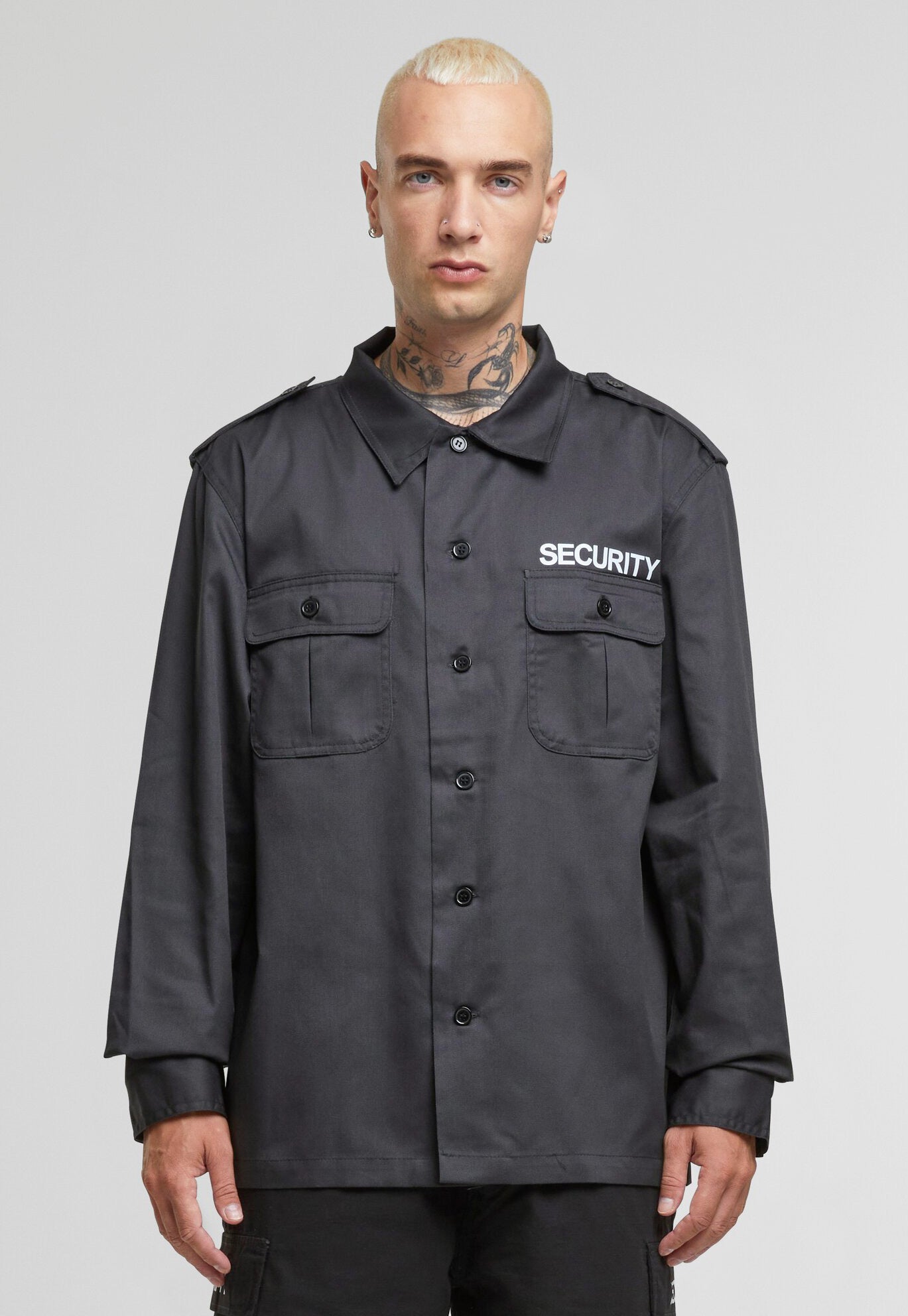 Camasa US Security Long Sleeve Negru Brandit - Confort Tactic Superior