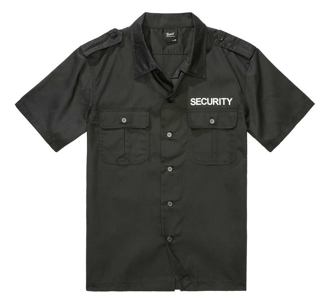 Camasa US Security Short Sleeve Negru Brandit - Confort si Durabilitate