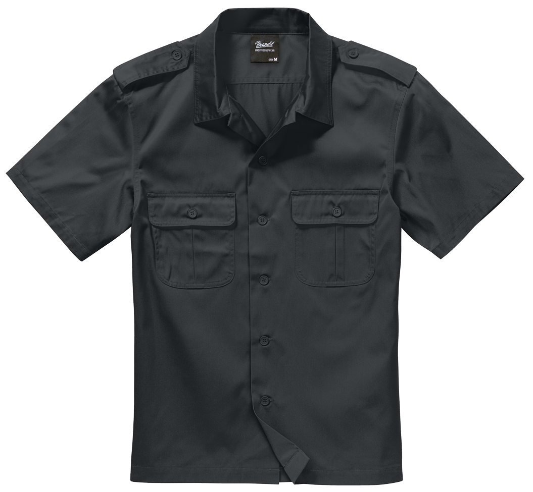 Camasa US Short Sleeve Negru Brandit - Versatilitate si Durabilitate
