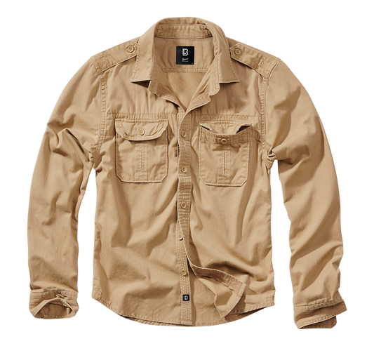 Cǎmașǎ Vintage Long Sleeve Camel Brandit - Stil Autentic si Confort