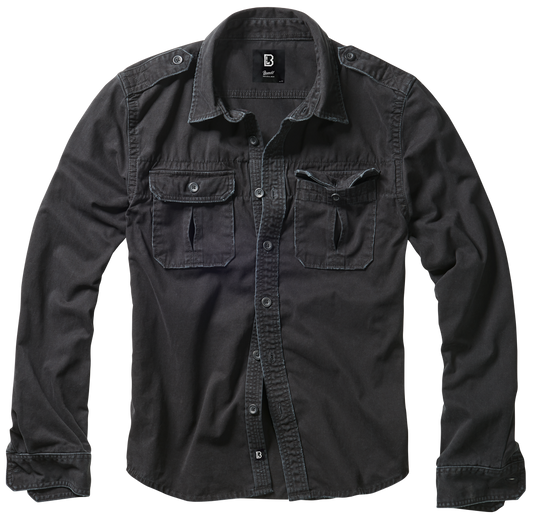 Cǎmașǎ Vintage Long Sleeve Negru Brandit - Confort Durabil
