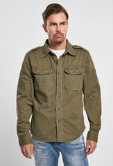 Cǎmașǎ Vintage Long Sleeve Olive Brandit - Stil Si Rezistență