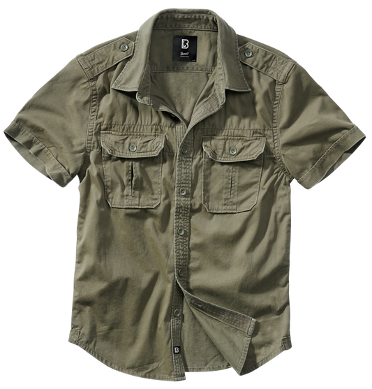 Camasa Vintage Short Sleeve Olive Brandit - Stil Autentic si Confort