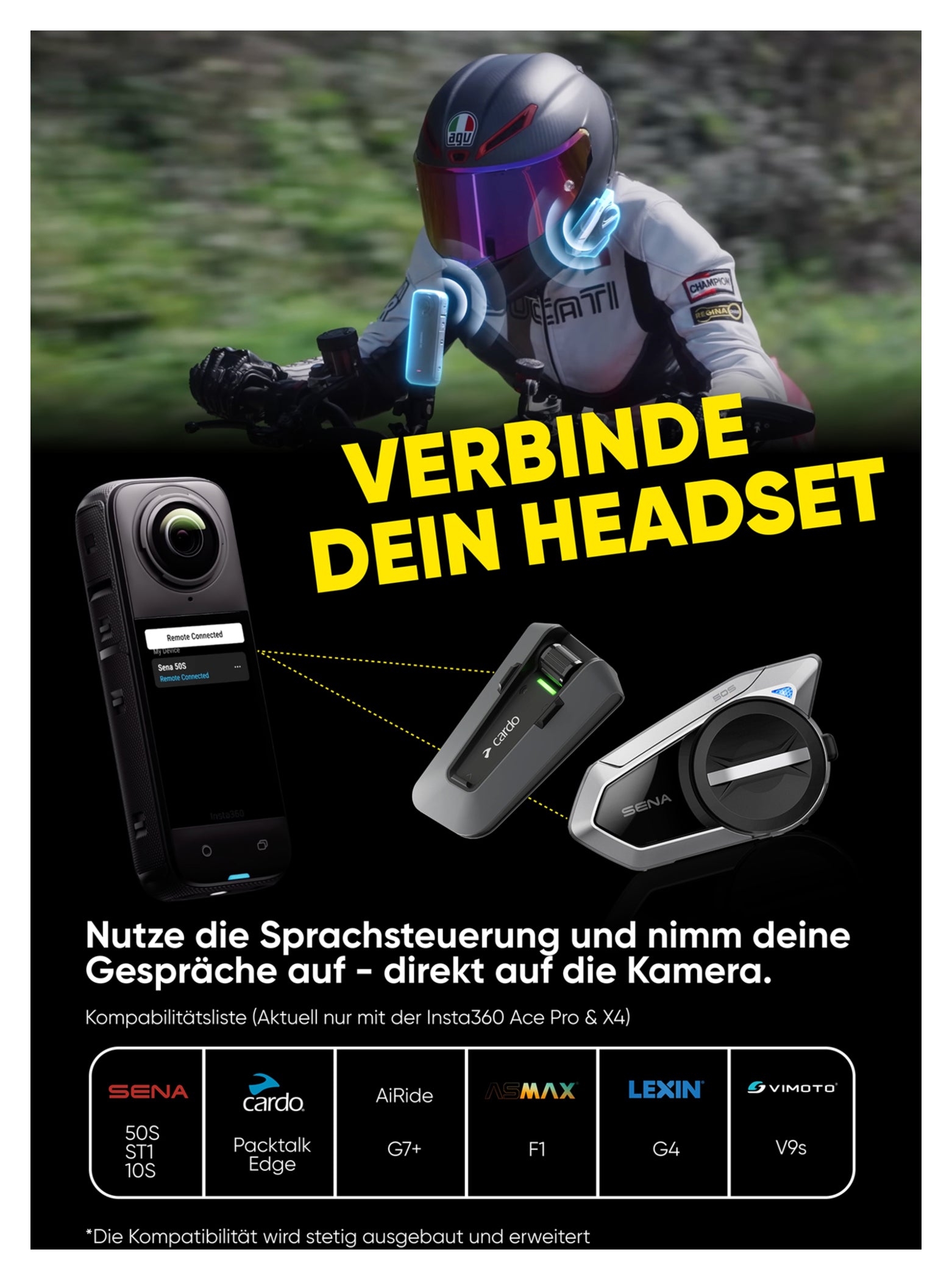 Cameră Acțiune 360° 8K Insta360 X4 - Calitate Uimitoare