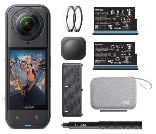 Cameră Acțiune 360 Insta360 X5 Essentials Bundle - 8K, Stabilizare FlowState