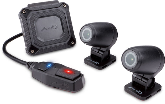 Cameră Moto Mivue 760D Dashcam - Duală HD, GPS, WiFi