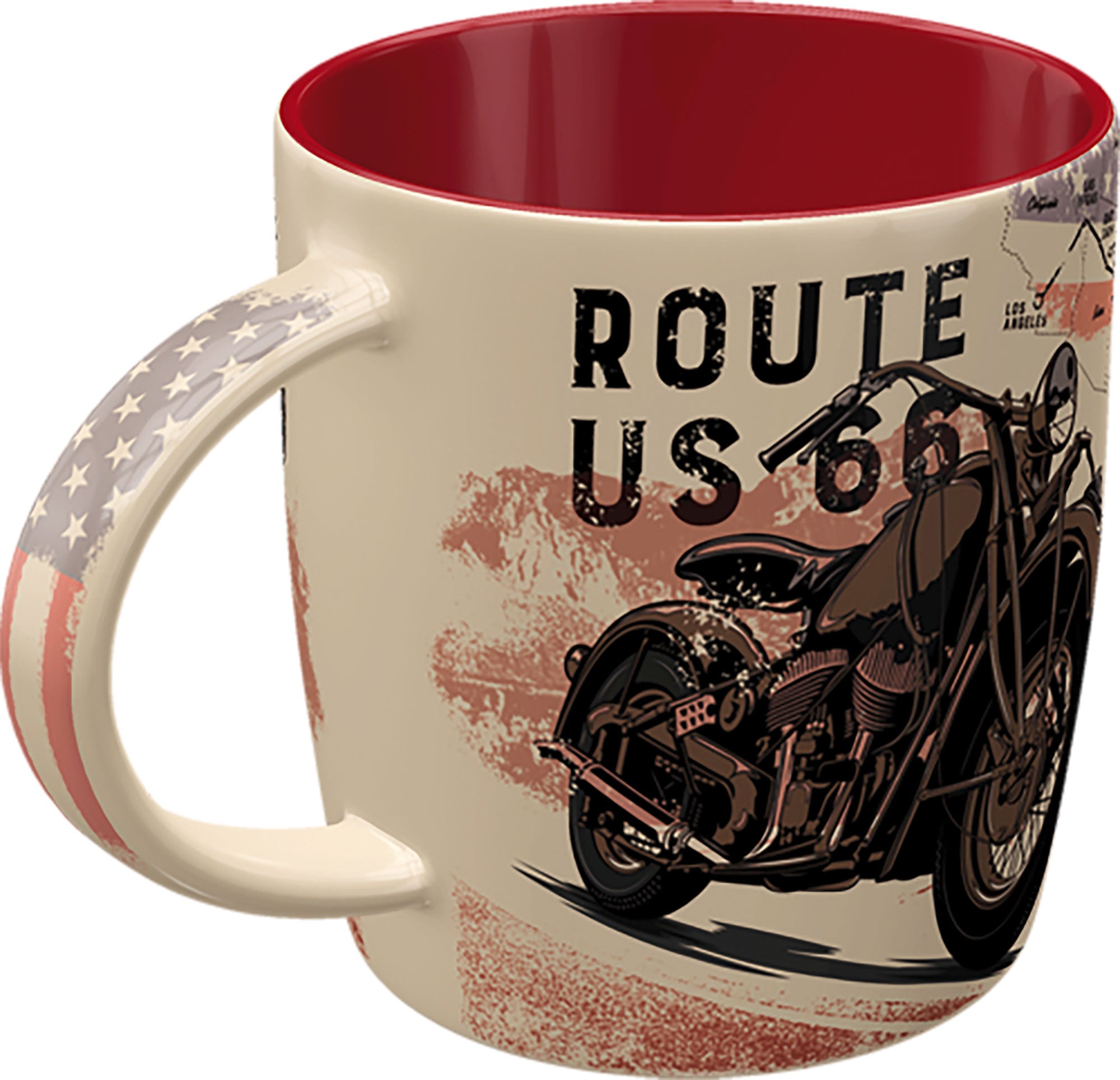 Cana Ceramică Route 66 Nostalgie Louis - 300ml, Cadou Moto