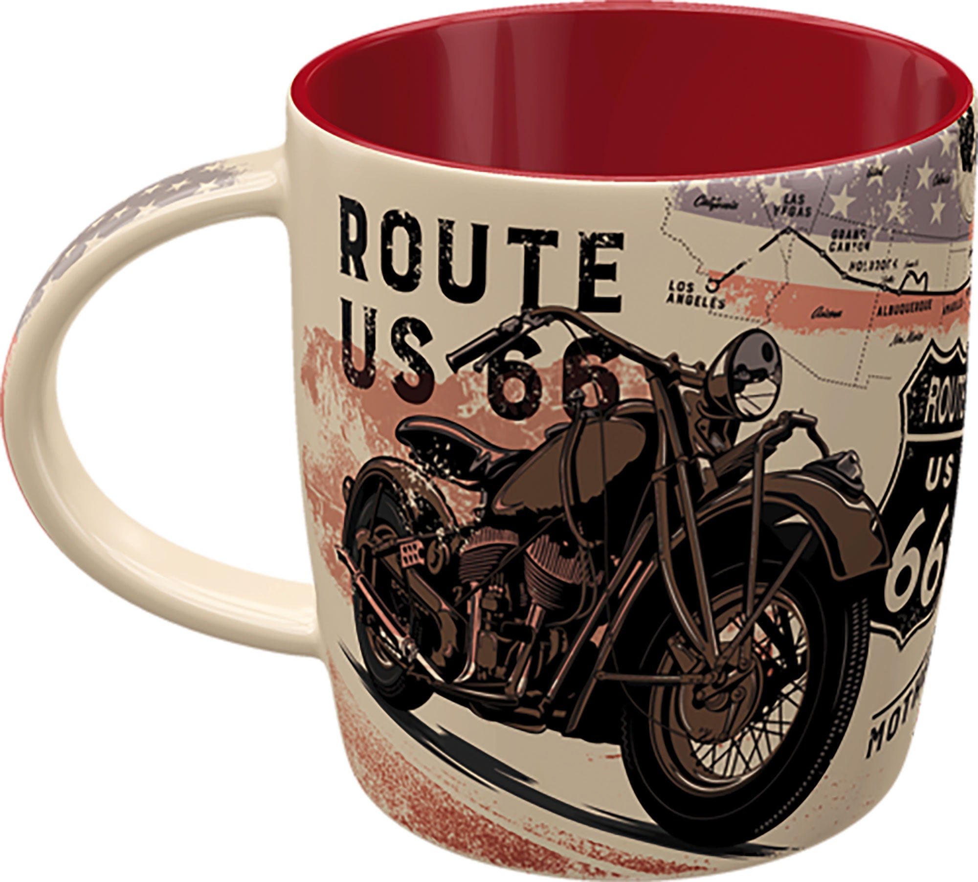 Cana Ceramică Route 66 Nostalgie Louis - 300ml, Cadou Moto