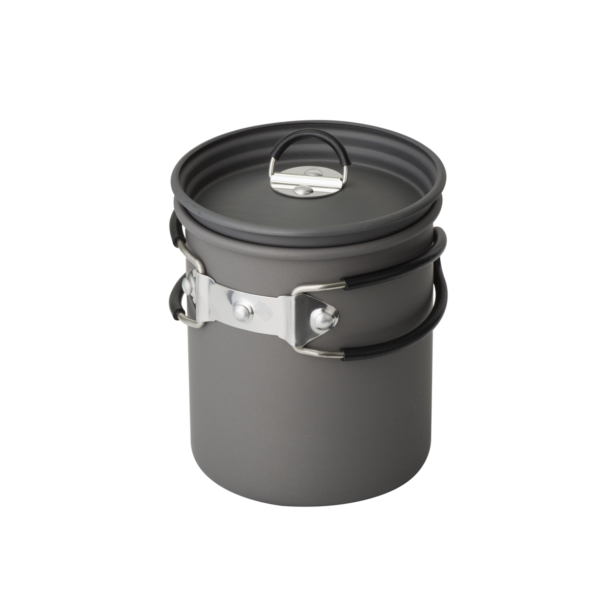 Cana de camping Helikon-Tex, din aluminiu anodizat dur și mânere pliabile