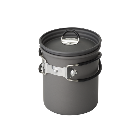 Cana de camping Helikon-Tex, din aluminiu anodizat dur și mânere pliabile
