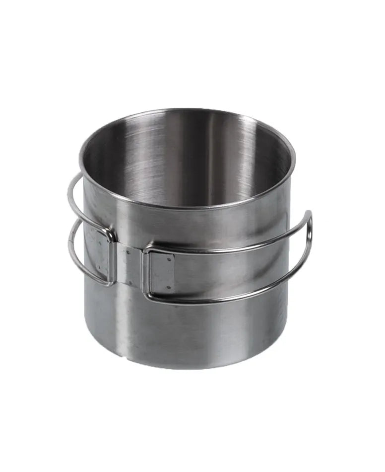 Cană din Oțel Inoxidabil 600 ml cu Mânere Tip Sârmă – Ușoară, Compactă, Rezistentă