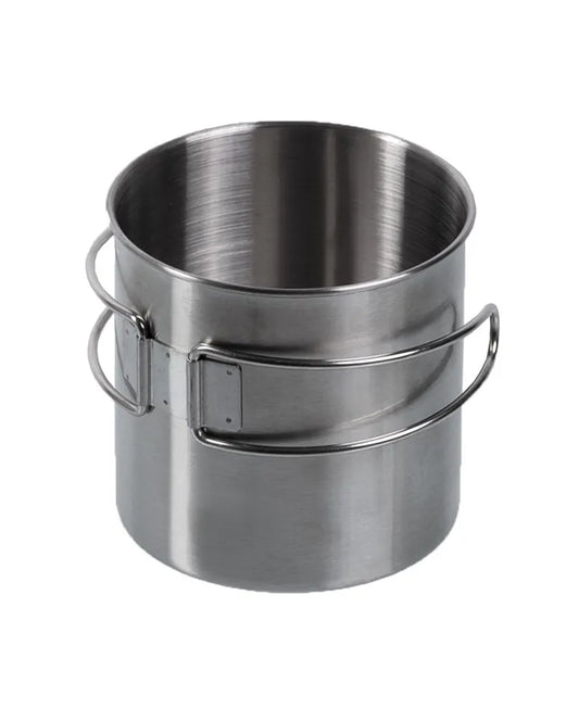 Cană din Oțel Inoxidabil 800 ml cu Mânere Tip Sârmă – Pliabilă, Robustă, Versatilă