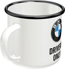 Cana Email BMW Drivers only - Oțel emailat, 360ml