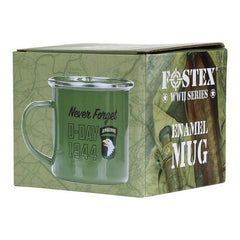 Cană Emailată D-Day 1944 Verde Fostex - Spiritul Eroic D-Day