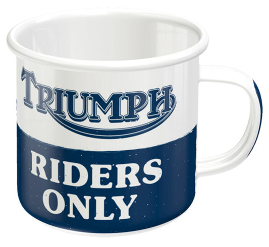 Cana Emailată Triumph Drivers Only Louis - 360ml, Stil Retro