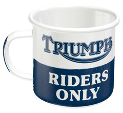 Cana Emailată Triumph Drivers Only Louis - 360ml, Stil Retro