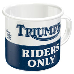 Cana Emailată Triumph Drivers Only Louis - 360ml, Stil Retro
