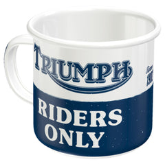 Cana Emailată Triumph Drivers Only Louis - 360ml, Stil Retro
