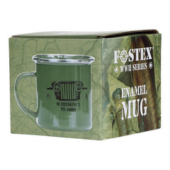 Cană Emailată US Army Jeep Verde Fostex - Partener Autentic de Rezistență