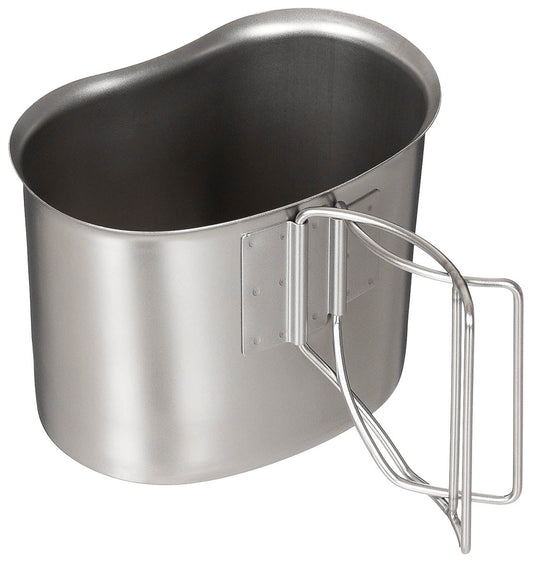 Cană Gamela US Inox MFH - 100% Inox, Mânere Pliabile