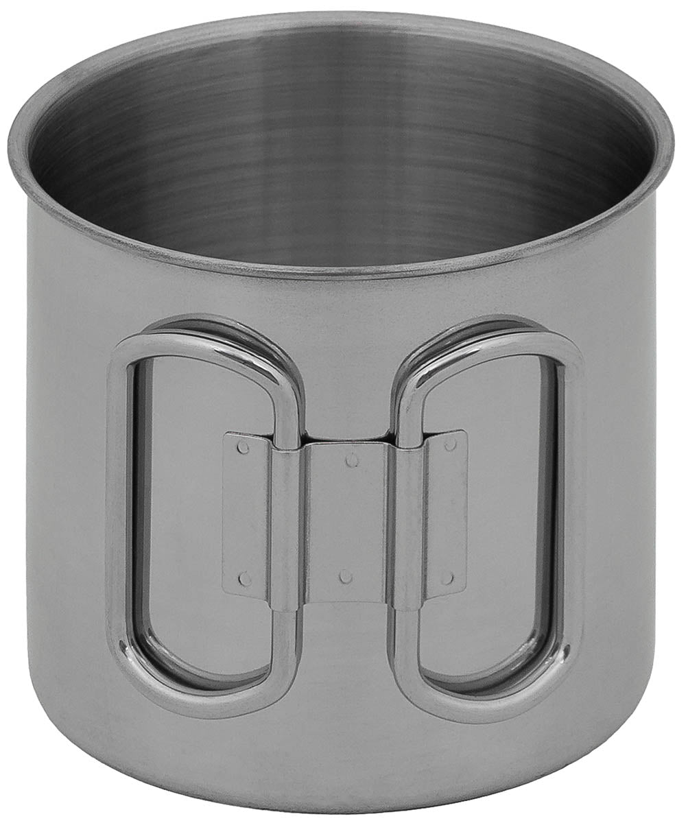 Cană Inox FoxOutdoor - 450ml, Mânere Pliabile