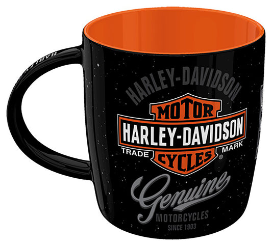 Cană Logo Harley-Davidson - Ceramică Robustă, Retro