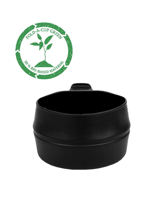 Cană Pliabilă Suedeză – 200 ml, Plastic fără BPA, Neagră