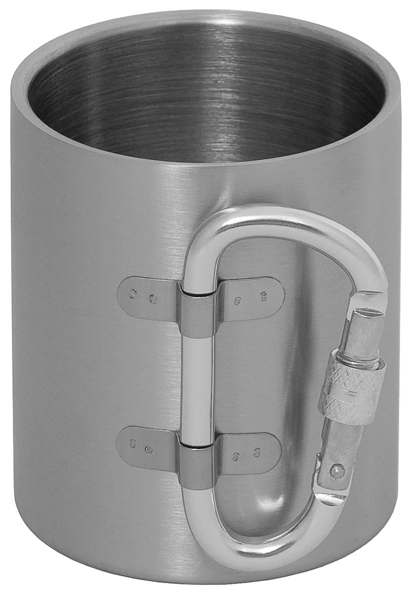 Cană Termo cu Carabiner Inox FoxOutdoor - Dublu perete, 300ml